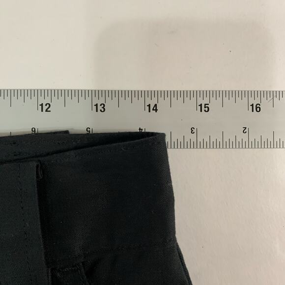 A.L.C. 2 Black Utility Large Front Pocket Chino Pants Straight Leg Cotton - Picture 6 of 9